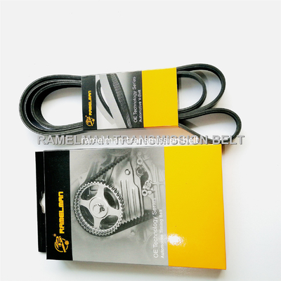 Courroie trapézoïdale crantée MVM 110S, courroie Ramelman, courroie multi-V, courroie micro-V, courroie trapézoïdale crantée OEM 371F-1025093/6PK1232, courroie de transmission de puissance, courroie PK
